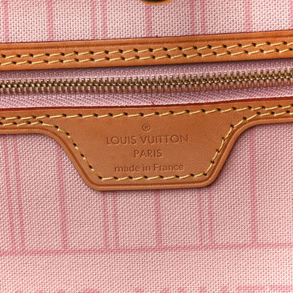 Louis Vuitton Damier Azur Neo Neverfull MM Rose Ballerine 8 of 13