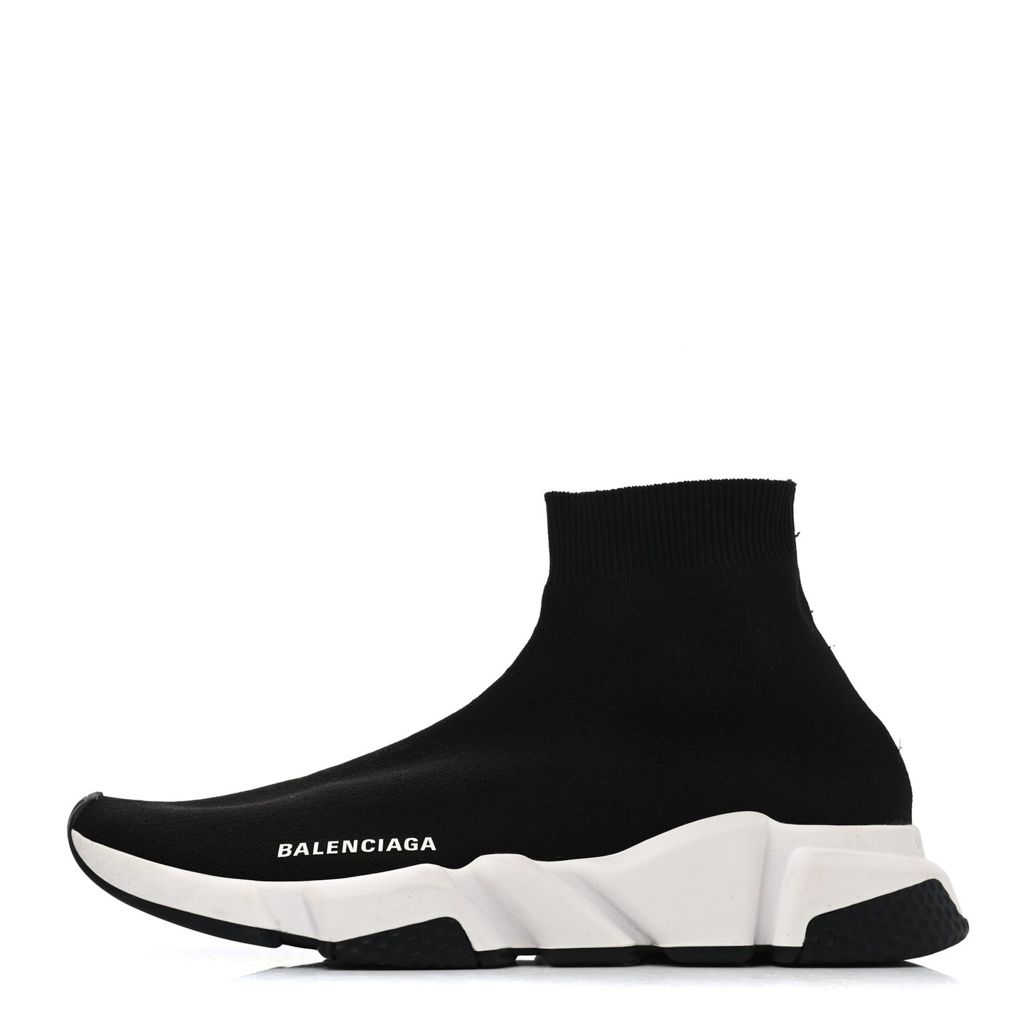 Neoprene Knit Womens Speed Sneakers 41 Black White