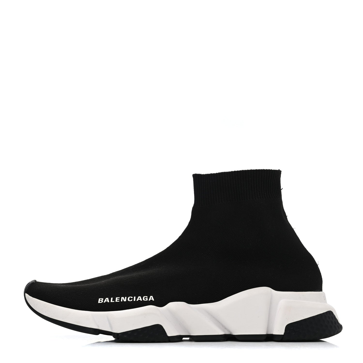 Balenciaga Neoprene Knit Womens Speed Sneakers 41 Black White 1 of 4