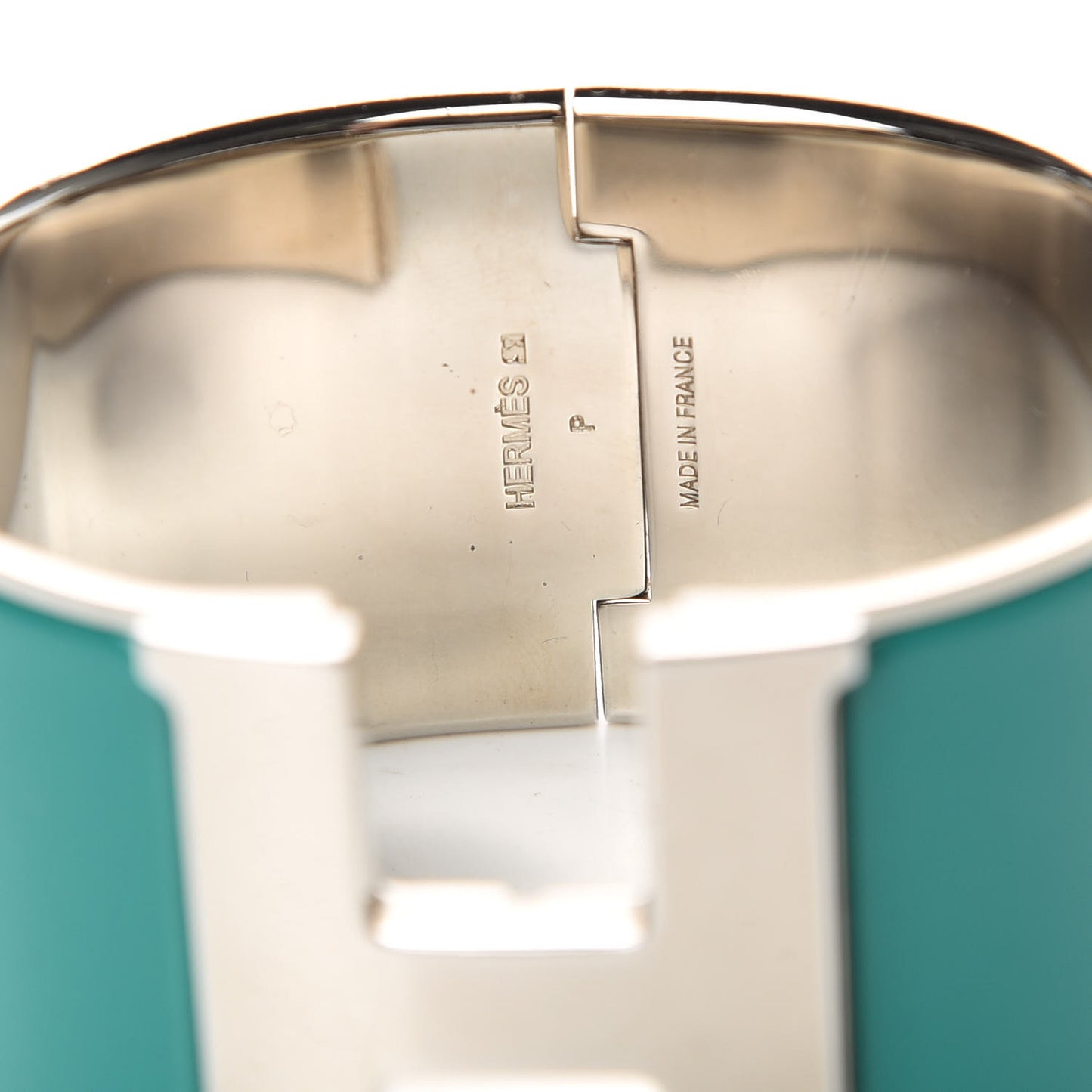 Enamel Extra Wide Clic Clac H Bracelet GM Bleuete