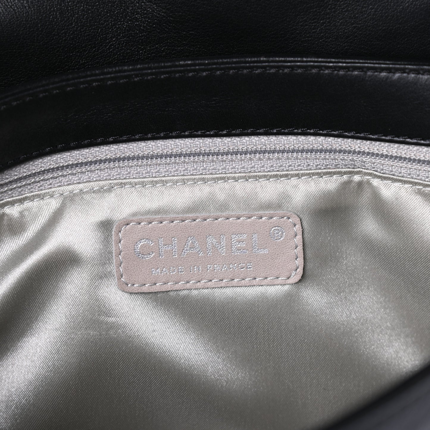 Lambskin Quilted Flap Bag Black