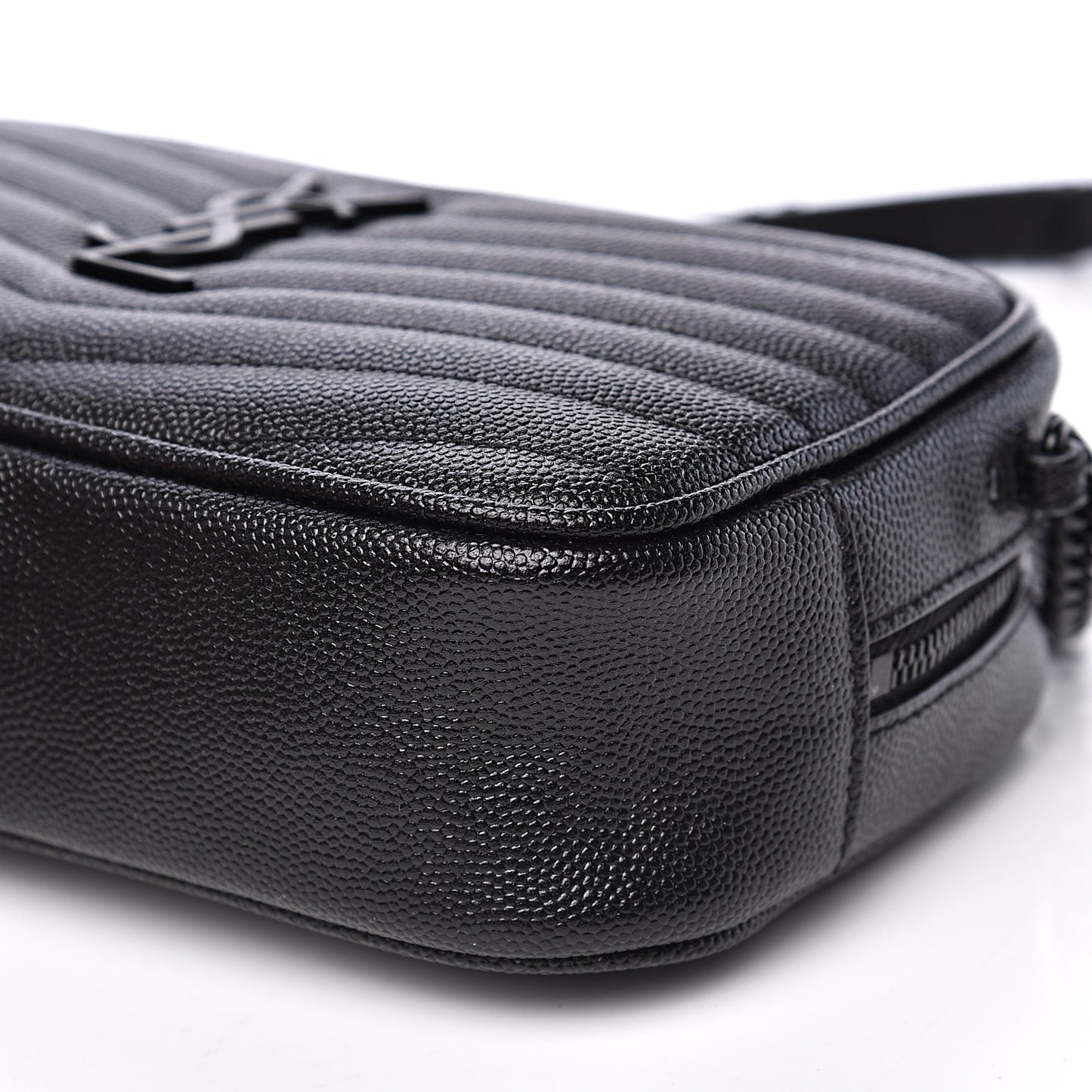 Grain De Poudre Matelasse Monogram Mini Lou Camera Bag Black
