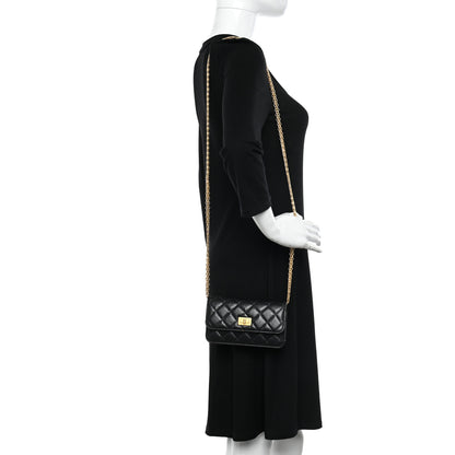 Chanel Aged Calfskin Quilted Reissue Flap Phone Holder With Chain Black 2 of 12