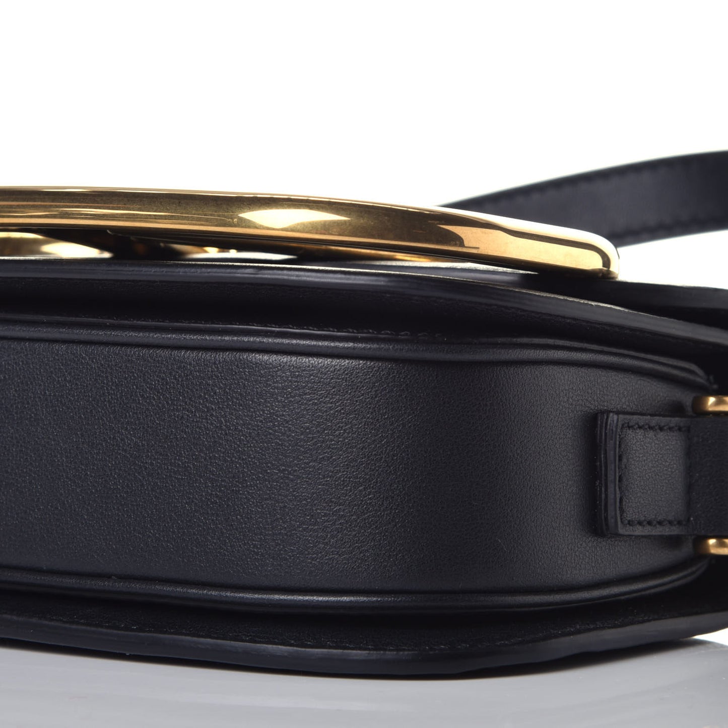 Calfskin Small Supervee Crossbody Bag Black