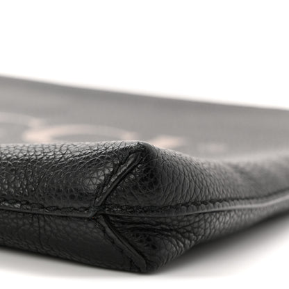 Gucci Pebbled Calfskin Logo Wristlet Black 10 of 10