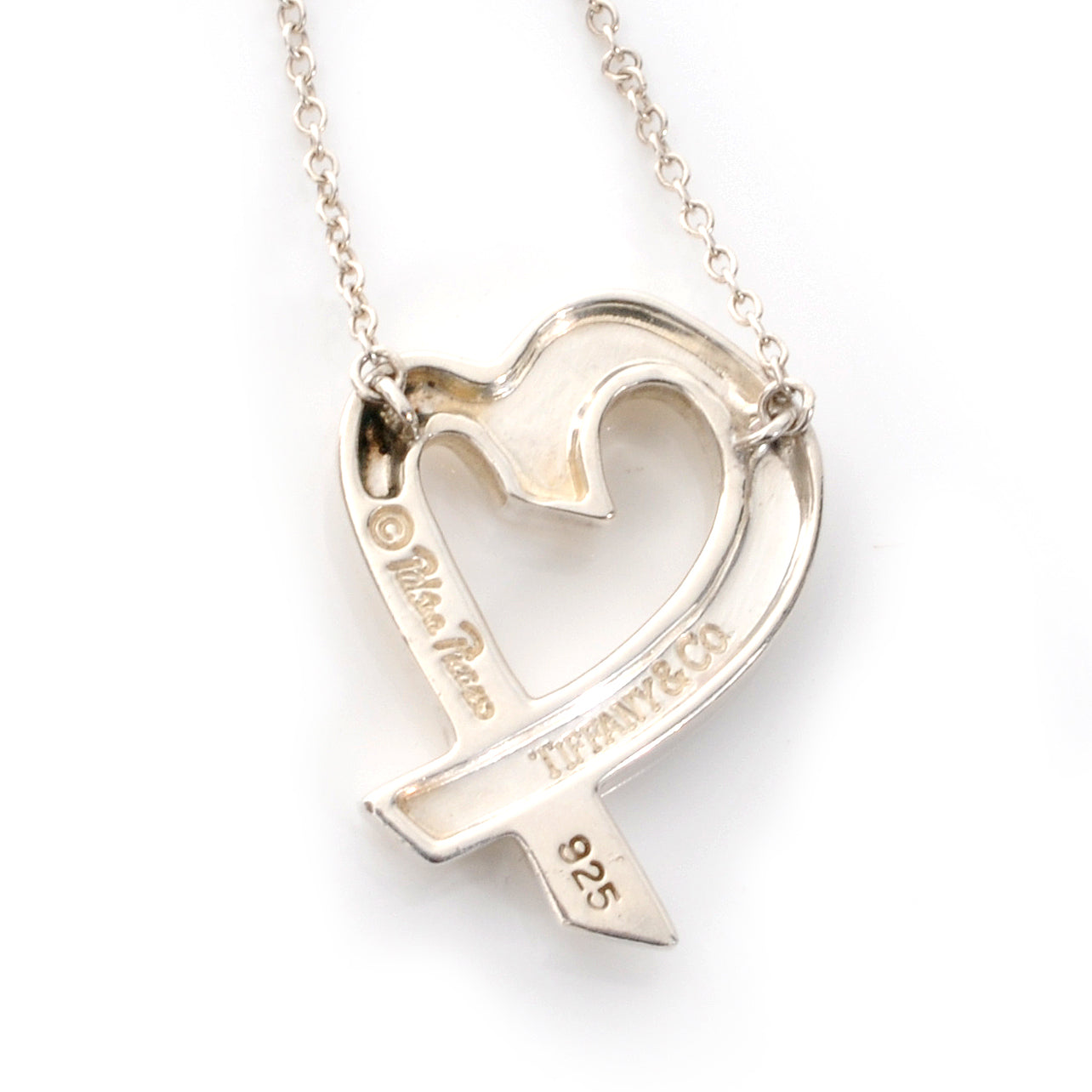Sterling Silver Paloma Picasso Loving Heart Pendant Necklace