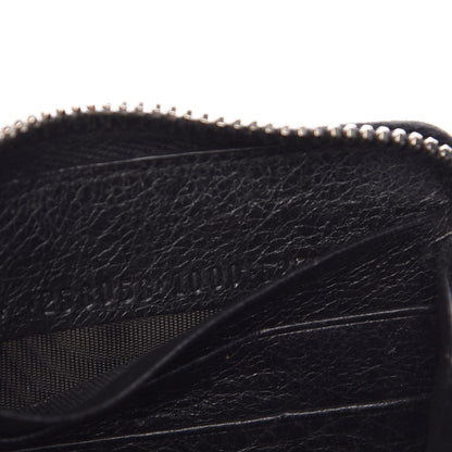 Balenciaga Agneau Giant 12 Silver Hardware Continental Zip Around Wallet Black 7 of 9