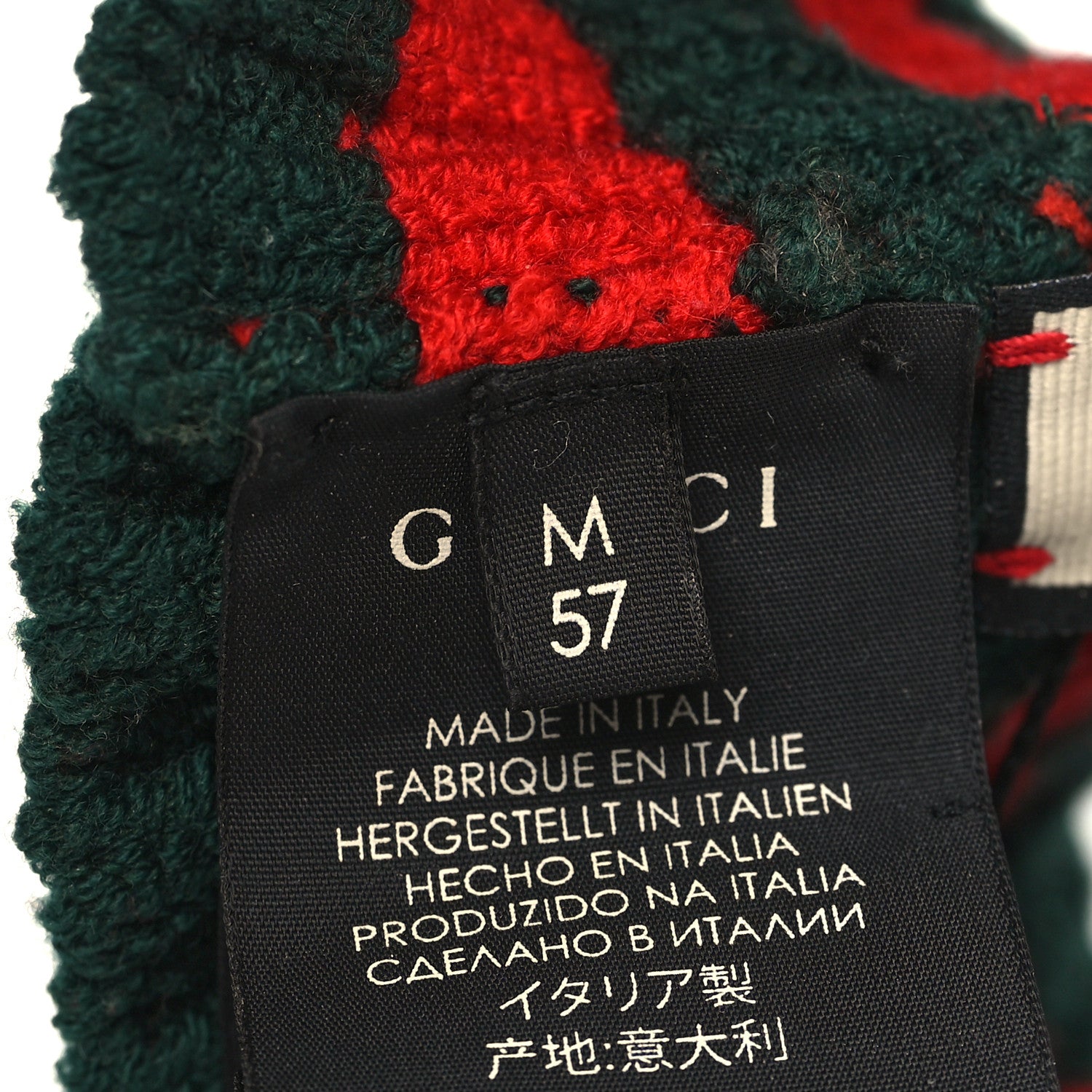 Gucci Wool Web Headband M Green Red 4 of 4