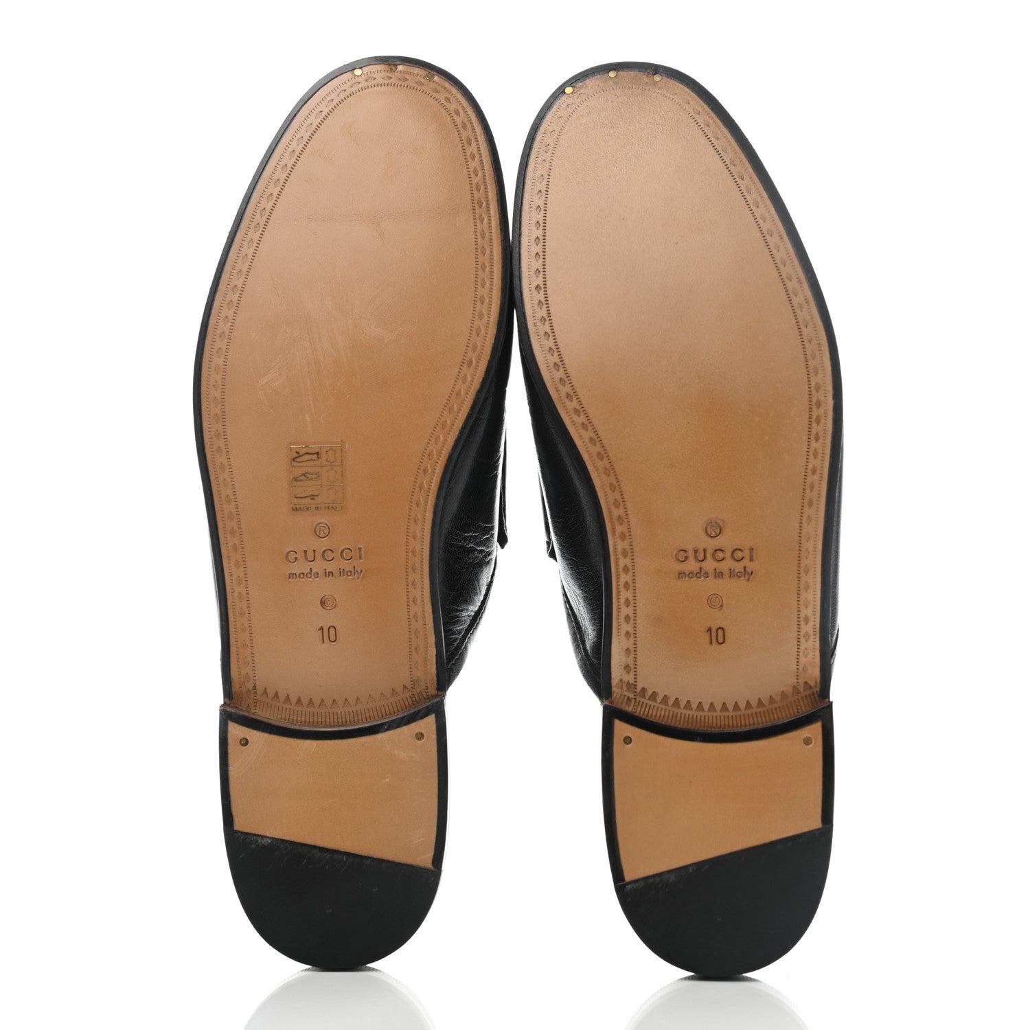 Gucci Goatskin Mens Horsebit Slippers 10 Black 5 of 8