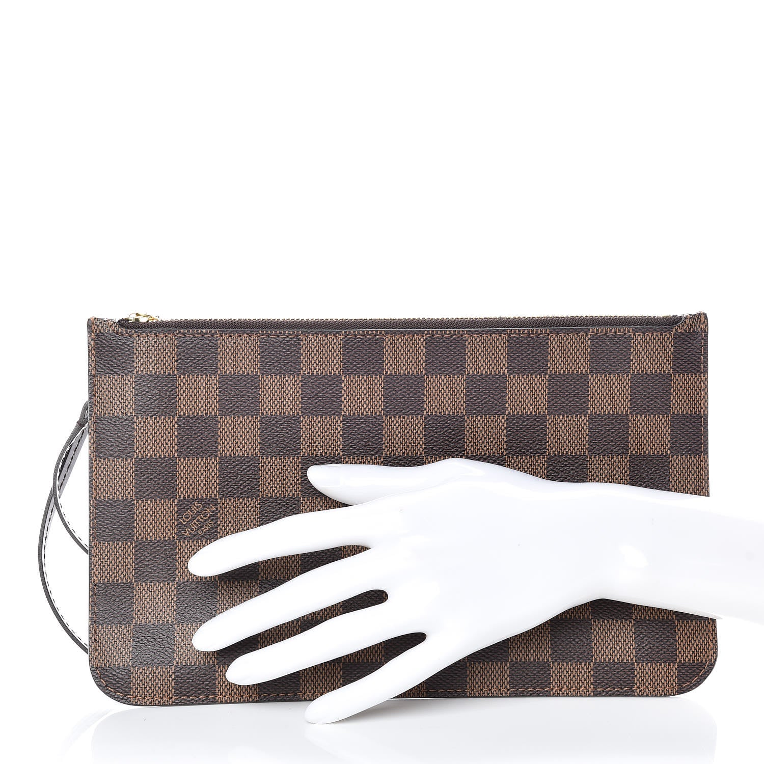 Louis Vuitton Damier Ebene Neverfull MM GM Pochette 2 of 9