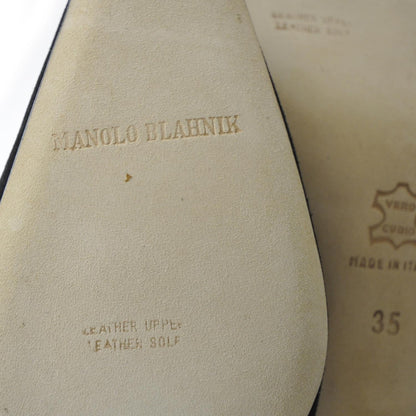 FASHIONPHILE MANOLOBLAHNIKSuedeKittenHeels35Black 6 of 8