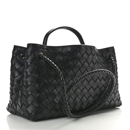 Bottega Veneta Nappa Intrecciato Small East West Andiamo Shoulder Bag Black 3 of 11