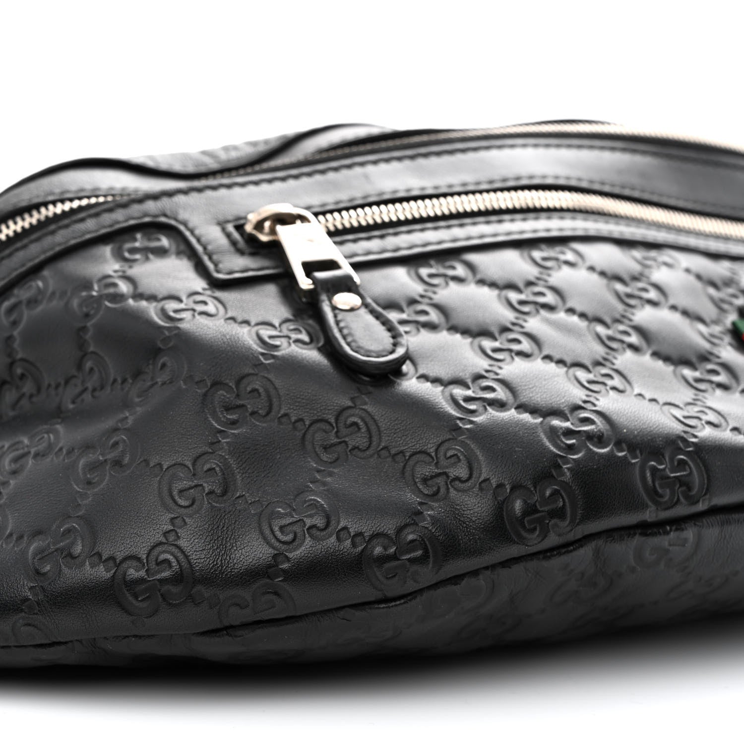 Gucci Guccissima Waist Belt Bag Black 9 of 12