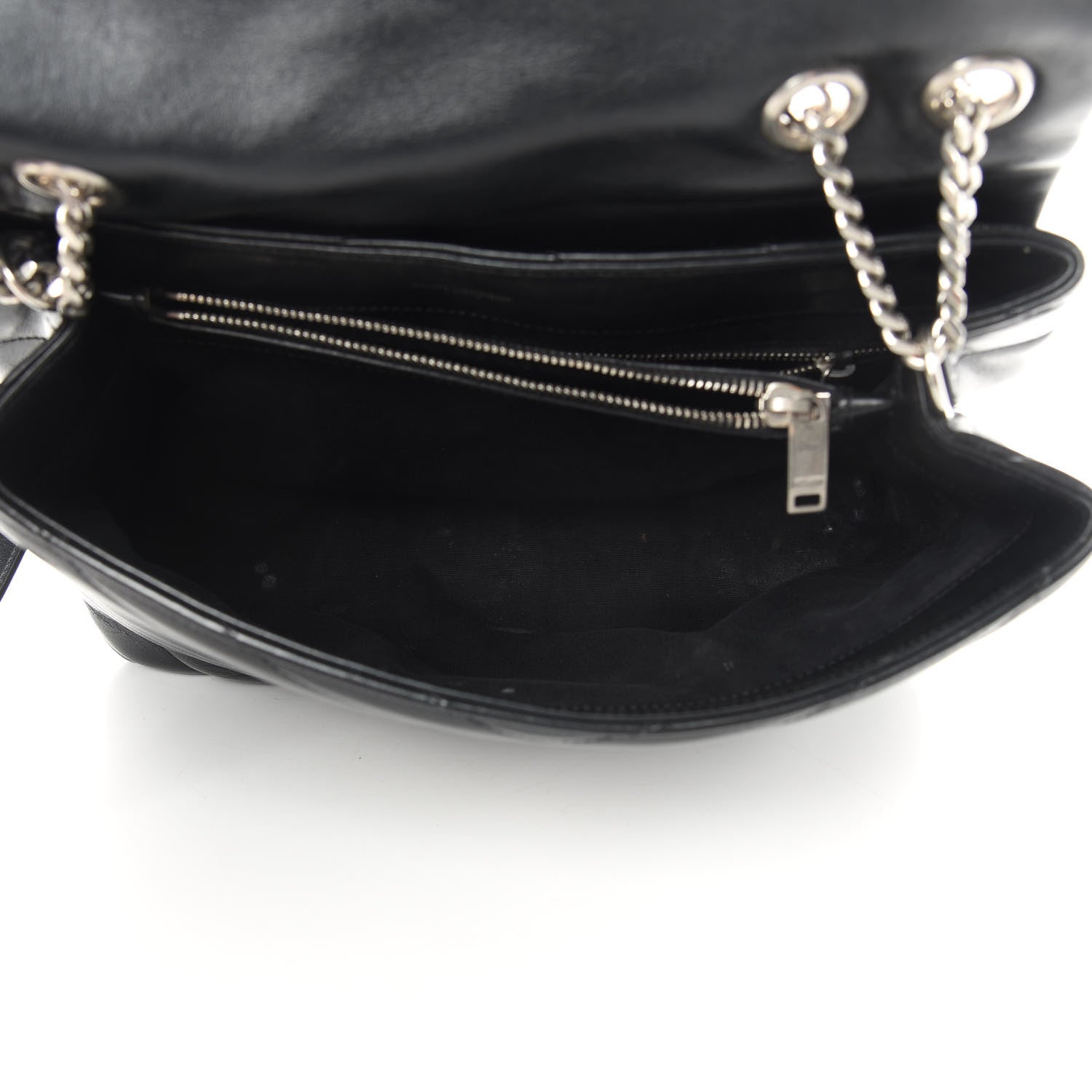 Saint Laurent Calfskin Y Quilted Monogram Medium Loulou Chain Satchel Black 5 of 20