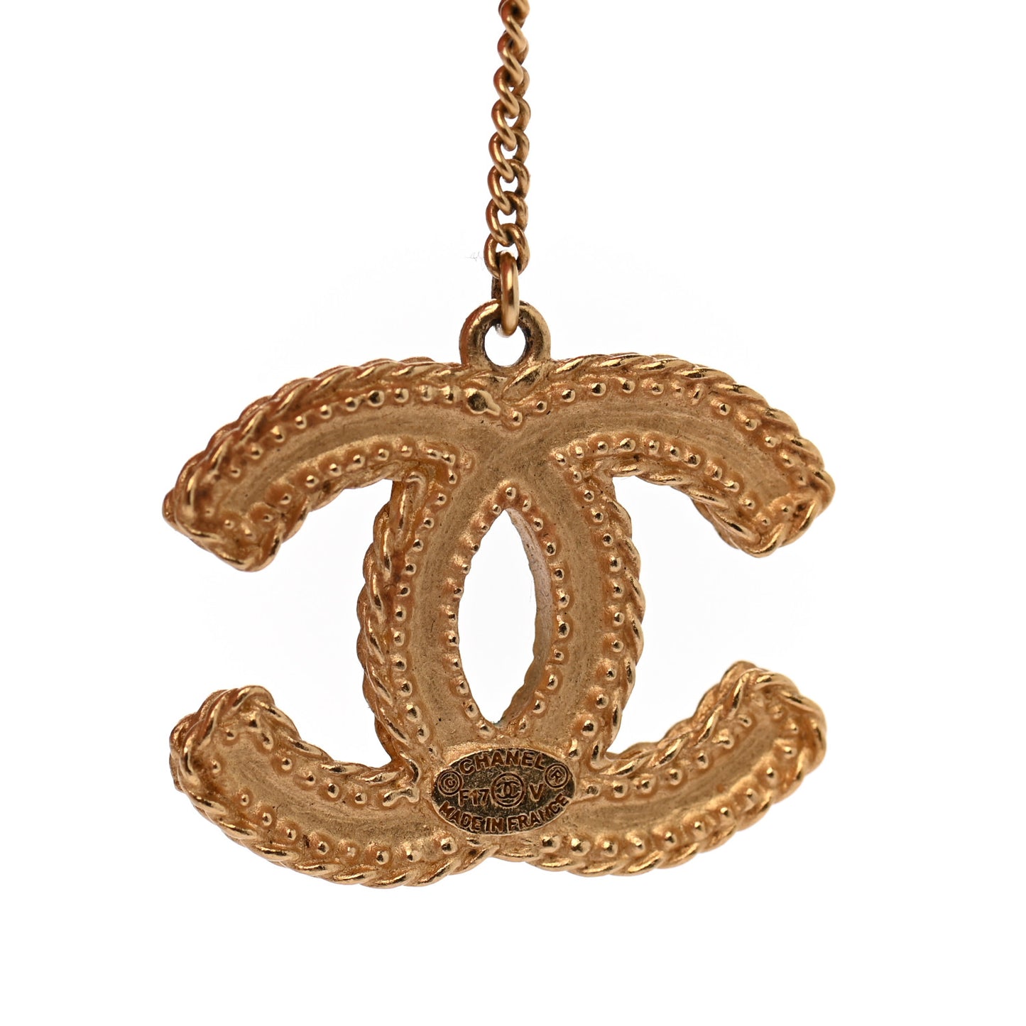 CC Drop Earrings Matte Gold