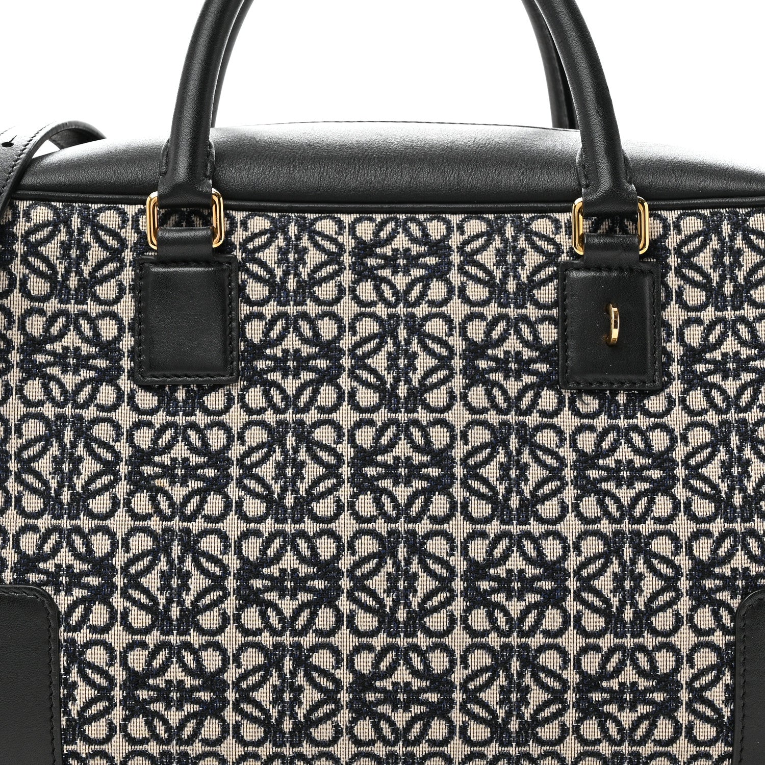 Loewe Jacquard Anagram Calfskin Amazona 28 Black Navy 7 of 9
