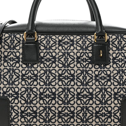 Loewe Jacquard Anagram Calfskin Amazona 28 Black Navy 7 of 9