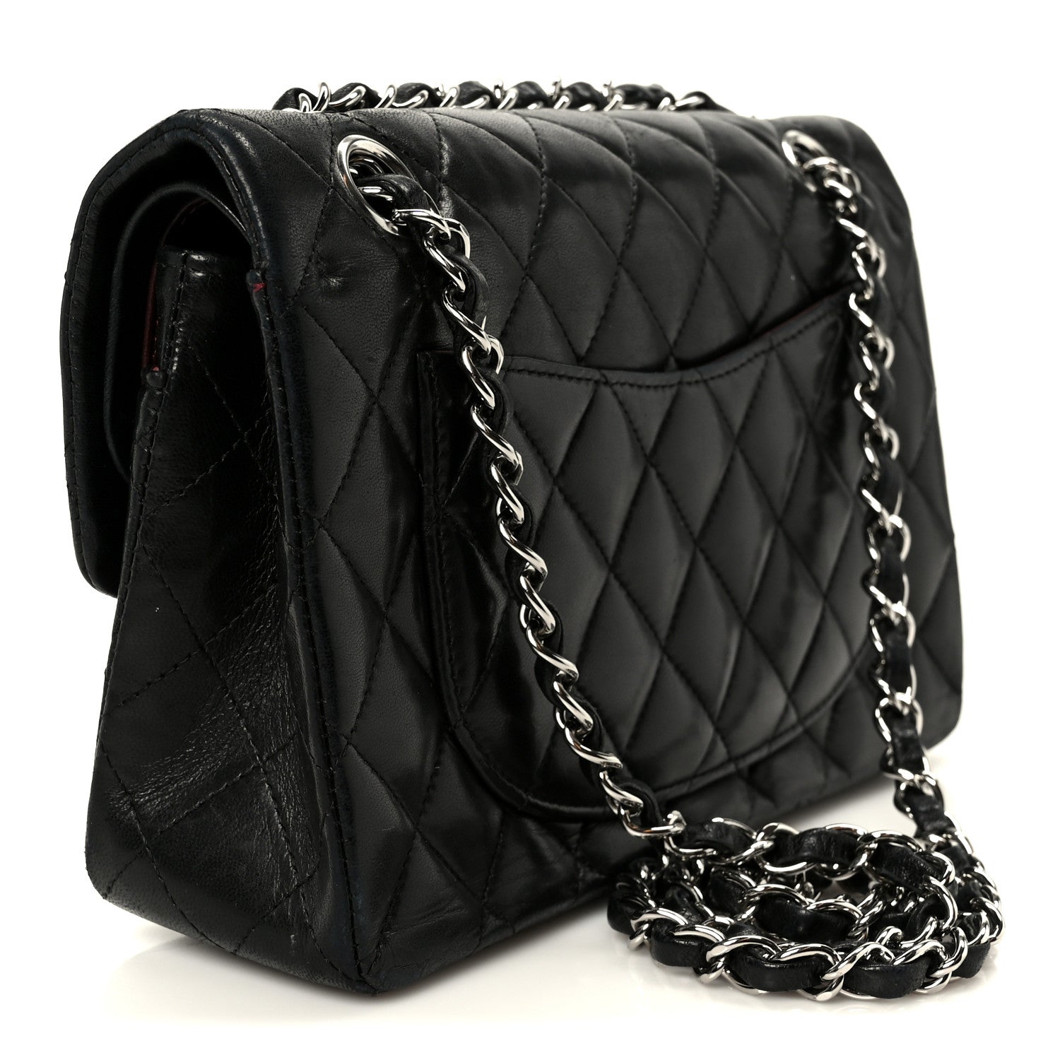 Chanel Lambskin Quilted Small Double Flap Black 3 of 12
