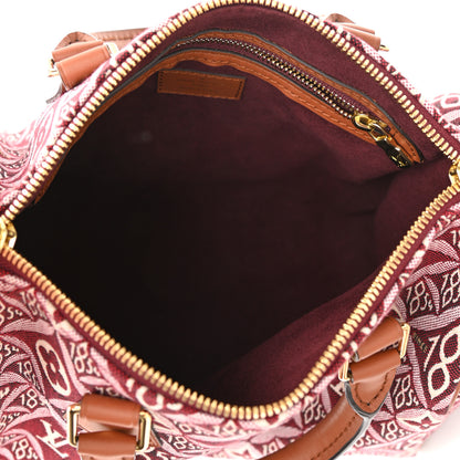 Louis Vuitton Jacquard Since 1854 Speedy Bandouliere 25 Bordeaux 5 of 10