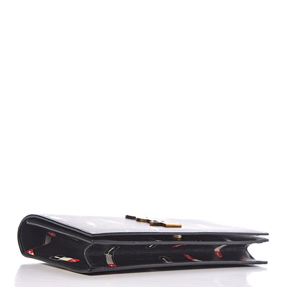 Saint Laurent Calfskin Lipstick Print Classic Monogram Kate Clutch Black 4 of 6