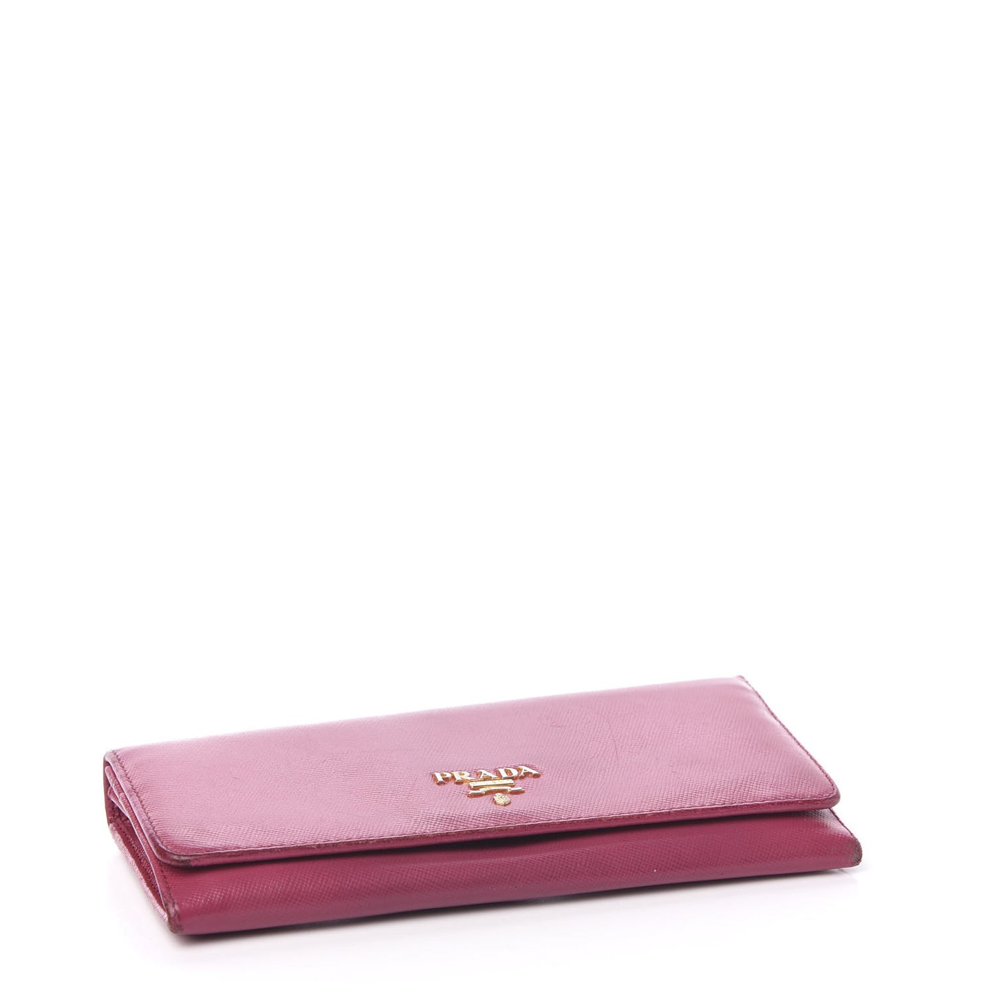 Saffiano Metal Continental Flap Wallet Peonia