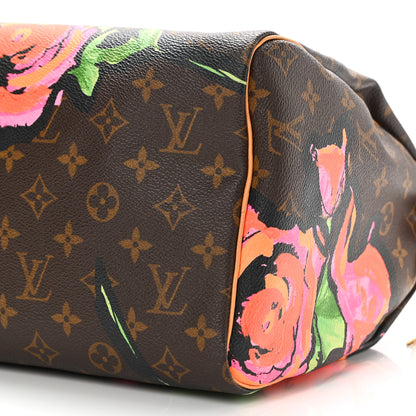 Louis Vuitton Monogram Roses Speedy 30 10 of 14