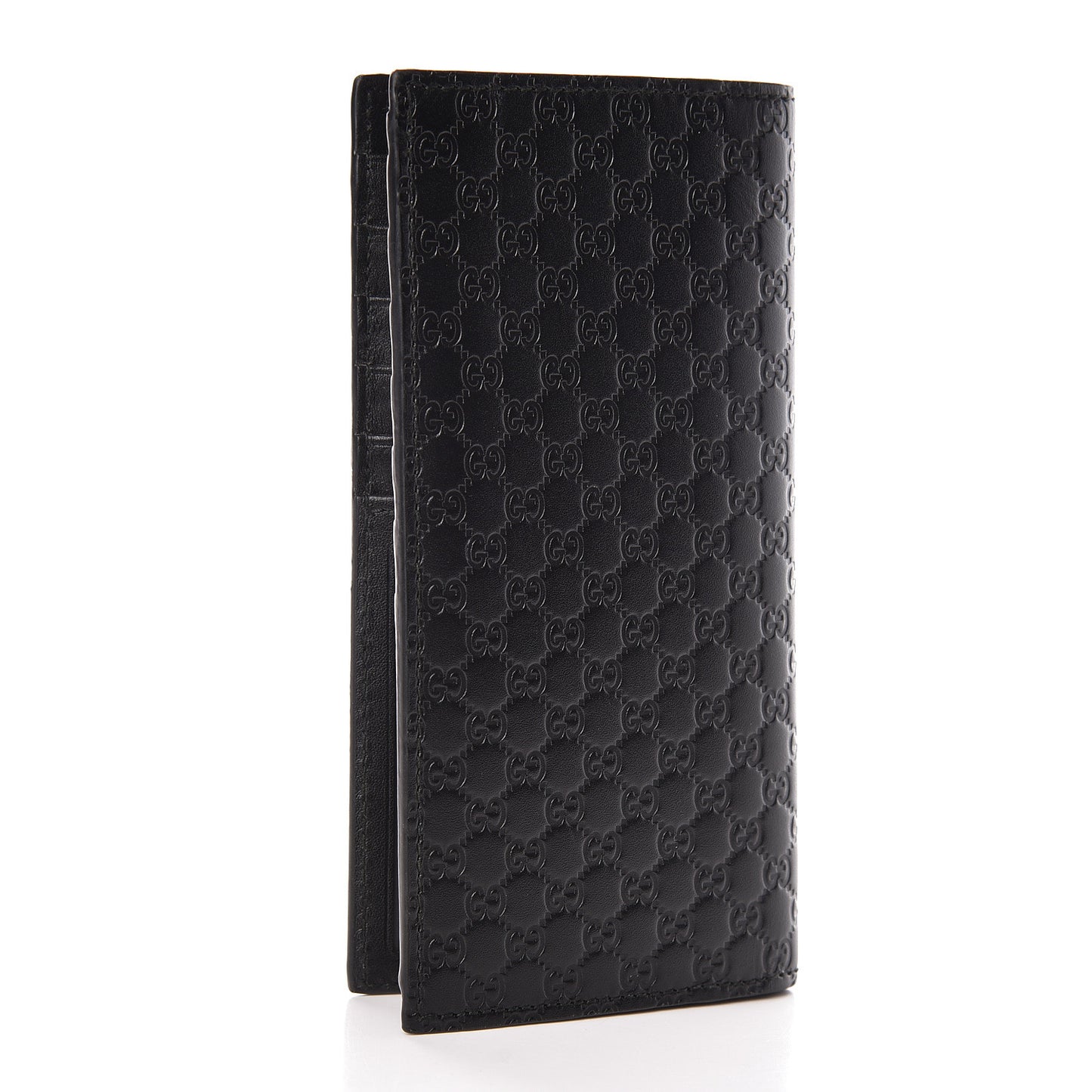 Microguccissima Bi-Fold Organizer Wallet Black