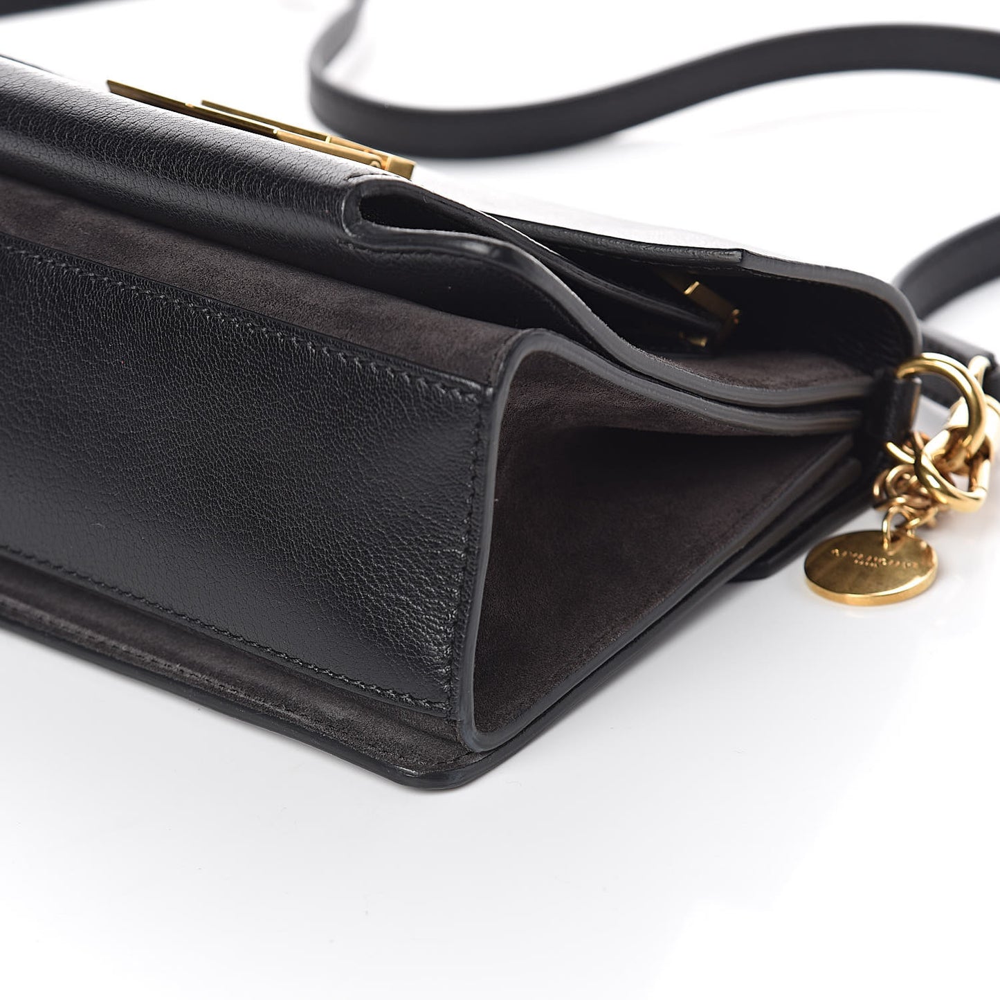 Goatskin Suede Small GV3 Shoulder Bag Black