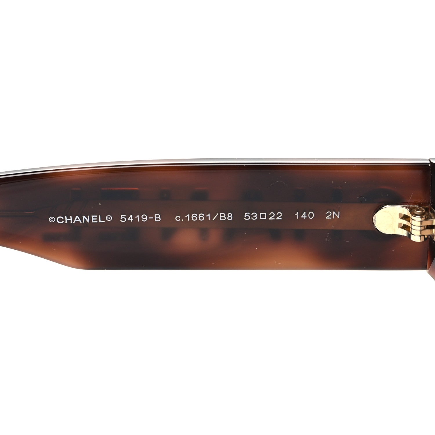 Chanel Resin Crystal Polarized Sunglasses 5419-B Tortoise 5 of 8