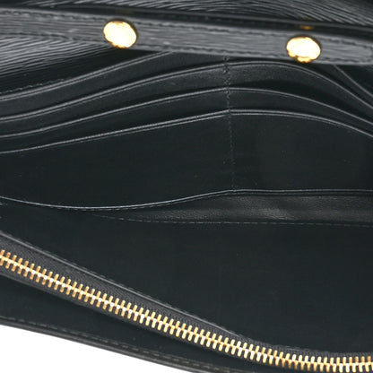 Prada Vitello Move Metal Oro Chain Wallet Black 8 of 11
