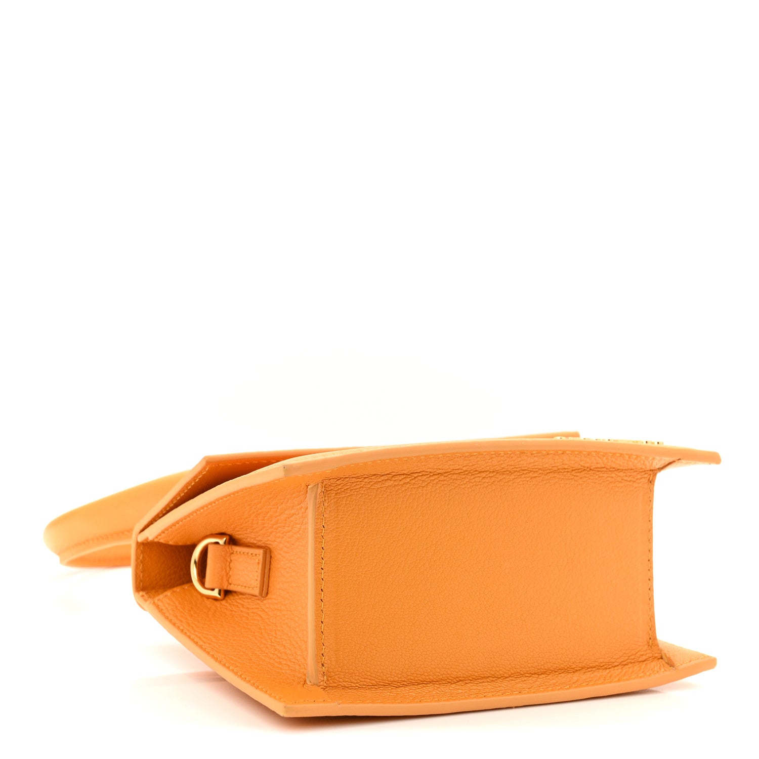 Jacquemus Grained Calfskin Le Chiquito Moyen Dark Orange 4 of 9