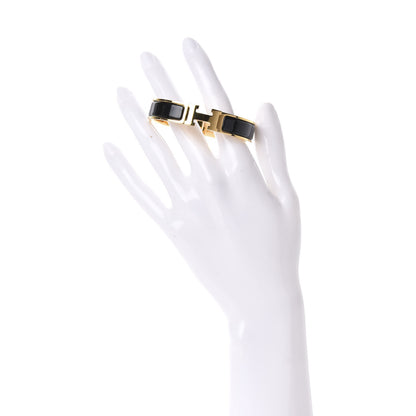 Hermes Enamel Narrow Clic Clac H Bracelet PM Black 3 of 6
