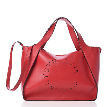 Stella McCartney Eco Alter Nappa Perforated Crossbody Tote Lover Red 3 of 16