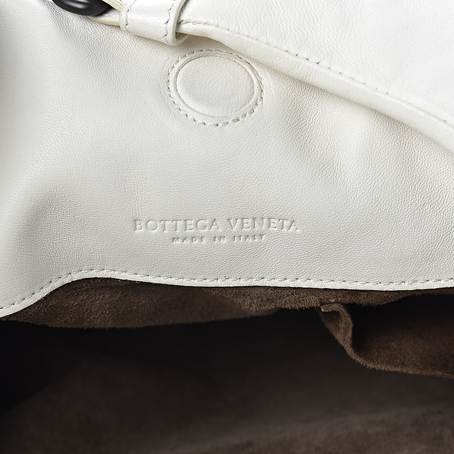 Nappa Intrecciato Medium Campana Hobo White