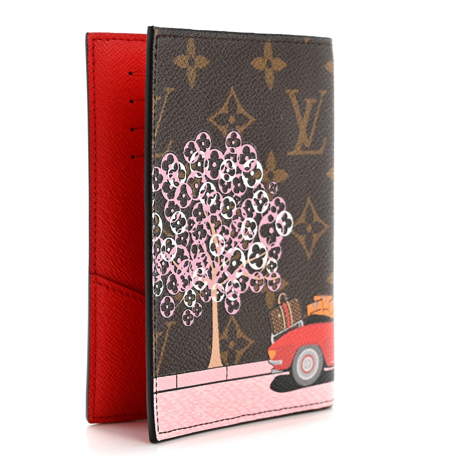 Louis Vuitton Monogram 2019 Christmas Animation Passport Cover Rouge 3 of 6