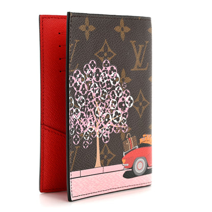 Louis Vuitton Monogram 2019 Christmas Animation Passport Cover Rouge 3 of 6