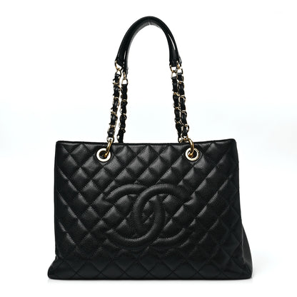 Chanel Caviar Quilted Grand Shopping Tote GST Black 1 of 8