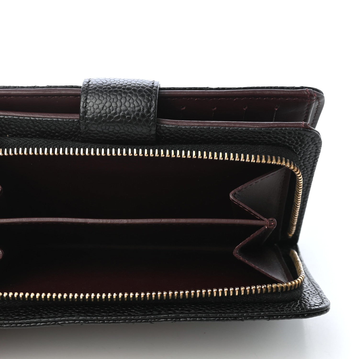 Chanel Caviar Quilted Zipped Pocket Wallet Black 5 of 10