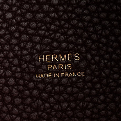 Hermes Taurillon Clemence Swift Eclat Picotin Lock 18 PM Prune Orange Poppy 15 of 34