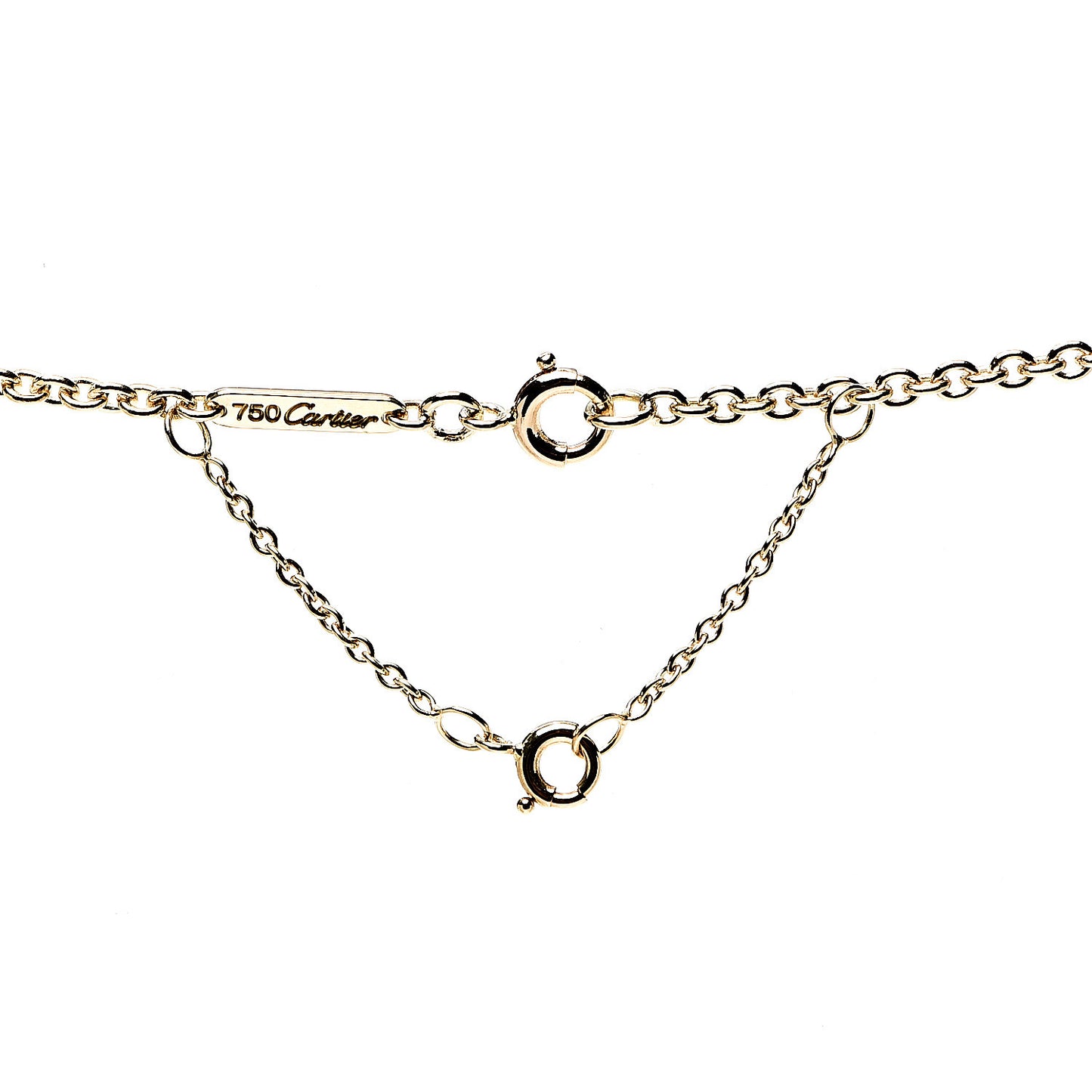 18K Pink Yellow White Gold Baby Trinity Pendant Necklace