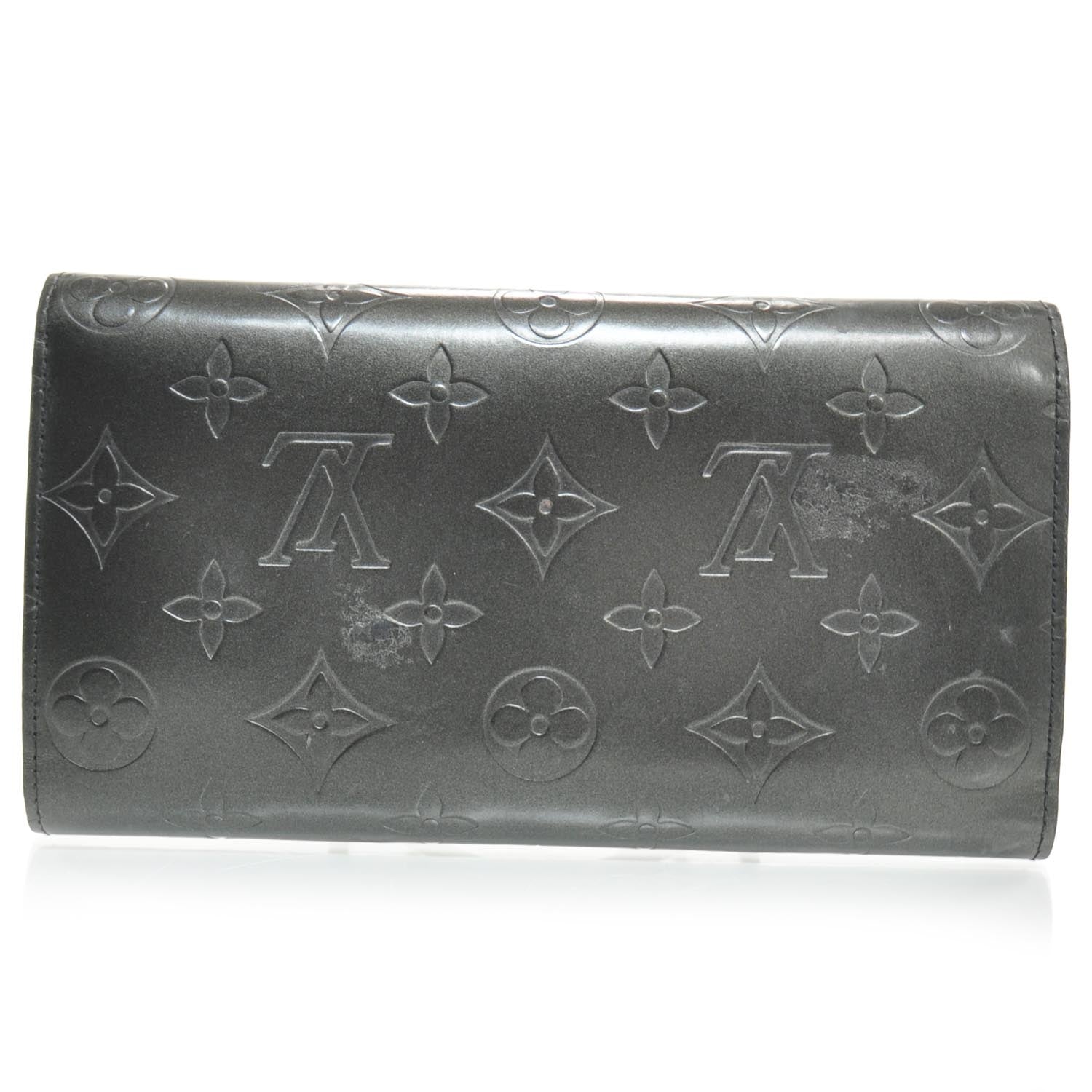 Louis Vuitton Mat Monogram Porte Tresor International Black 2 of 8