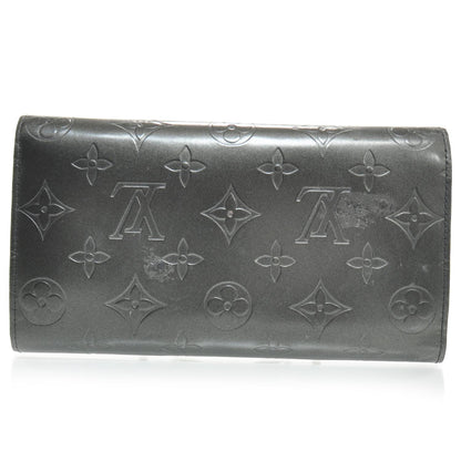 Louis Vuitton Mat Monogram Porte Tresor International Black 2 of 8