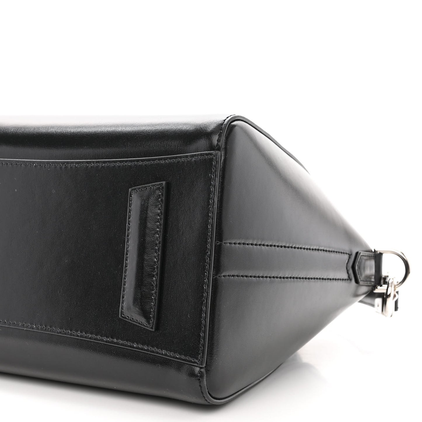 Shiny Lord Calfskin Small Antigona Black