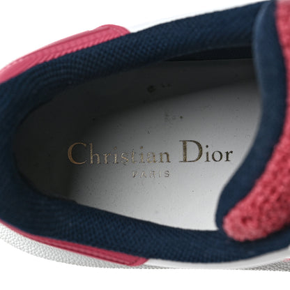 Christian Dior Suede Patent Terry Cloth Dior-ID Platform Sneakers 41 White Framboise 8 of 11