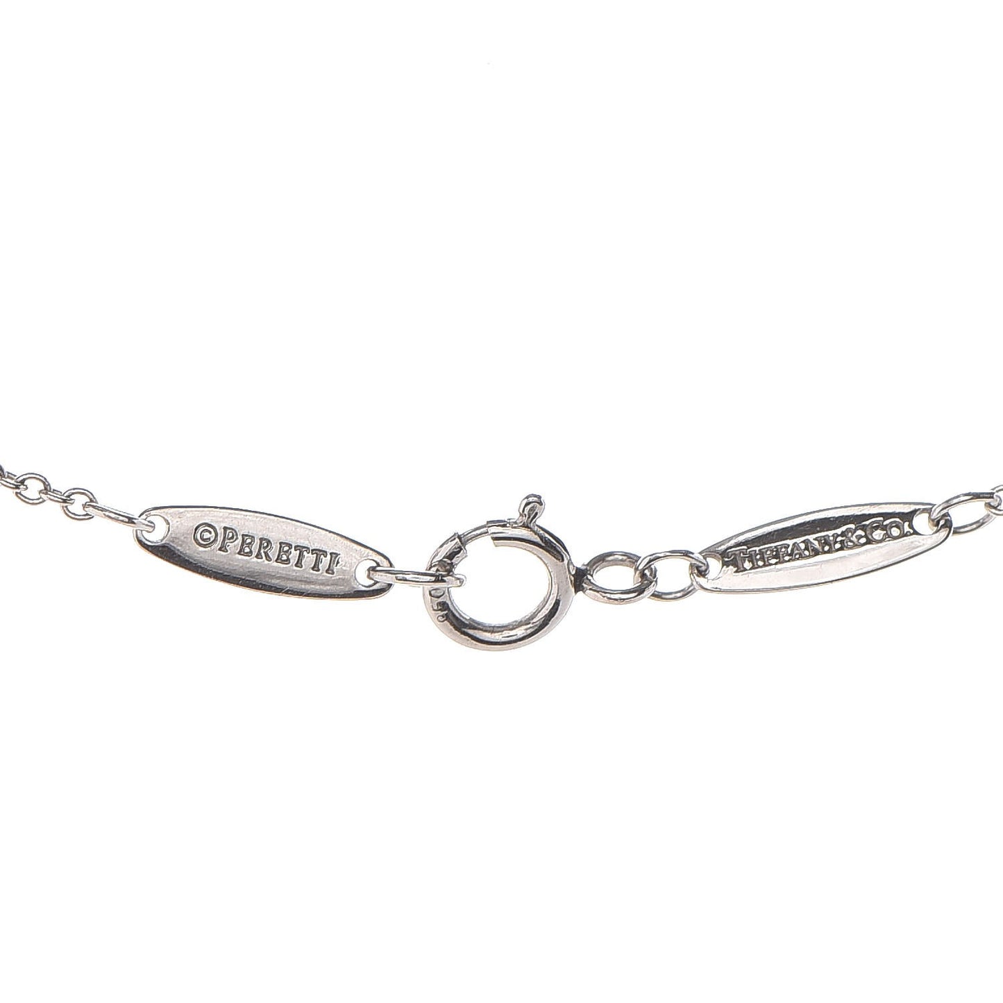 Platinum Diamond .08ct Elsa Peretti Diamonds by the Yard Pendant Necklace
