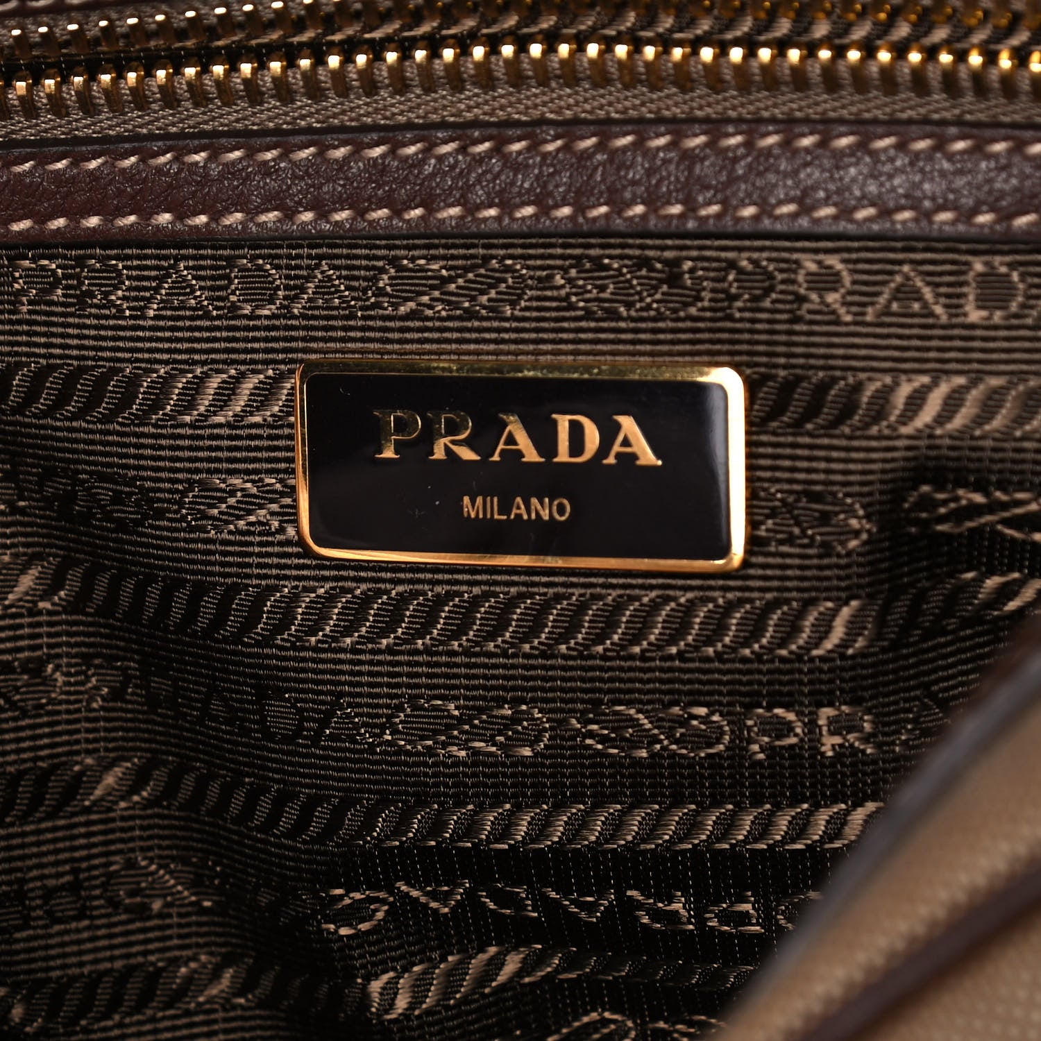 Prada Jacquard Logo Camera Bag Corda Bruciato 6 of 15