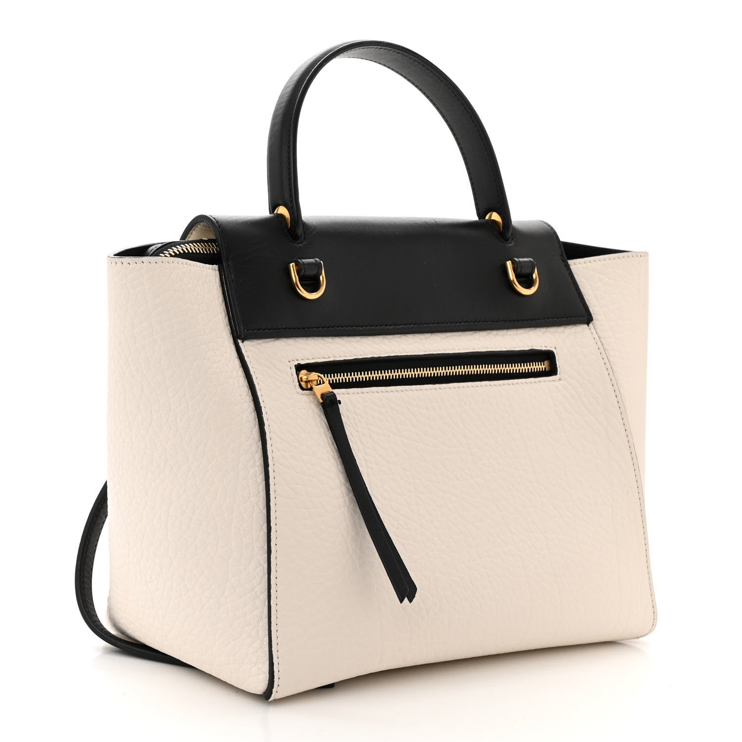 Celine Bullhide Micro Belt Bag Black White 3 of 11