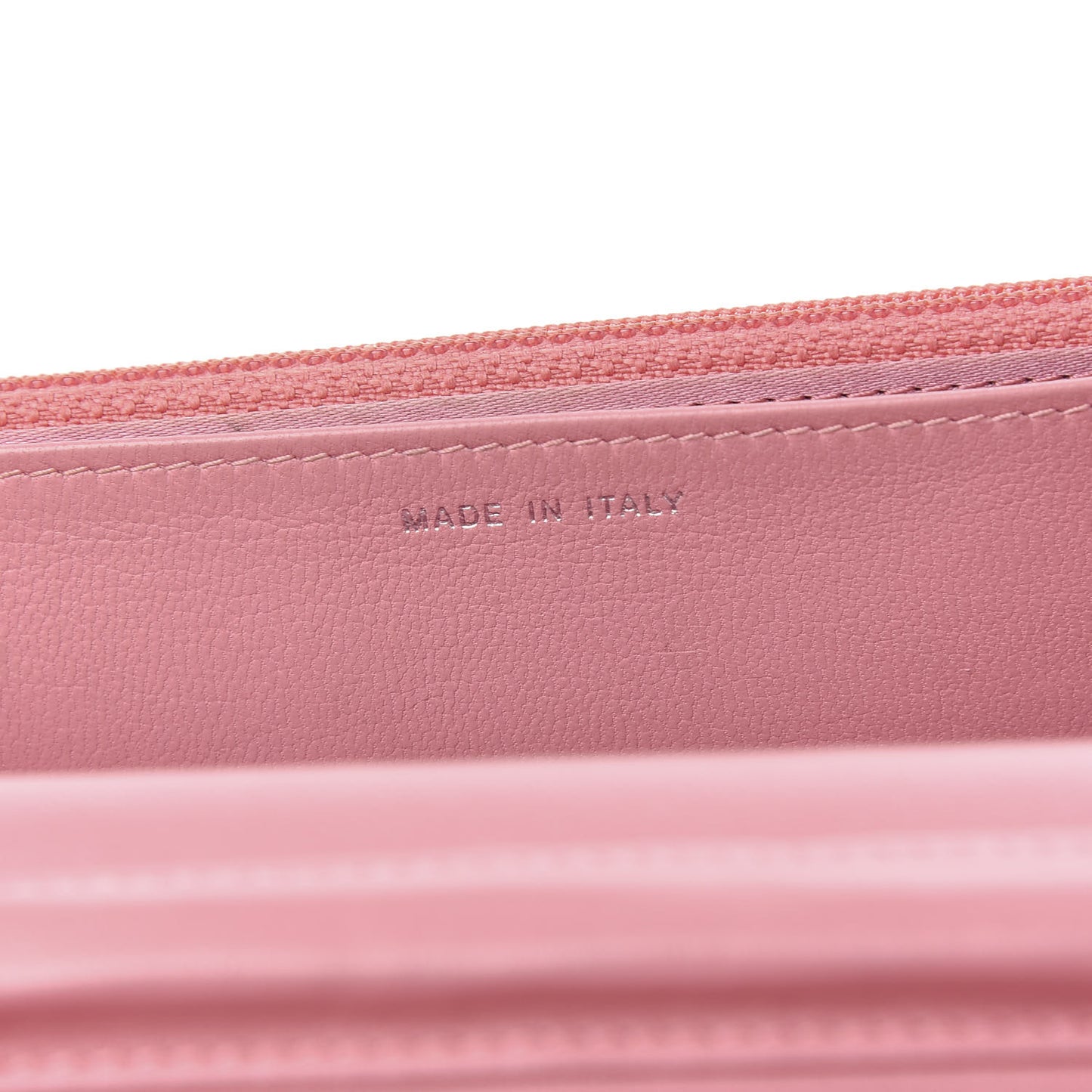 Lambskin Camellia Embossed Wallet On Chain WOC Pink