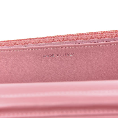 Chanel Lambskin Camellia Embossed Wallet On Chain WOC Pink 7 of 12