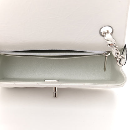 Chanel Iridescent Calfskin Quilted Mini Rectangular Flap White 4 of 8